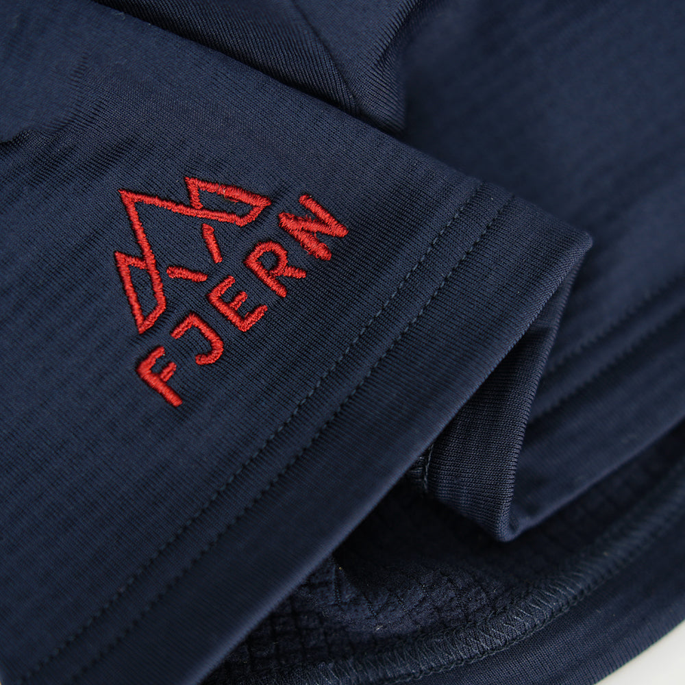 Fjern Breskprekk Grid Fleece Beanie (Navy)