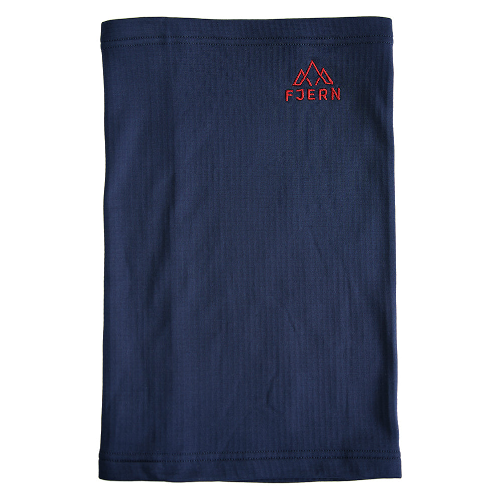 Fjern Breskprekk Grid Fleece Neck Warmer (Navy)
