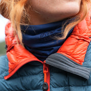 Fjern Breskprekk Grid Fleece Neck Warmer (Poseidon)