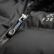 Fjern - Womens Aska Waterproof Down Jacket (Black/Storm) | Introducing the Women's ASKA Eco Waterproof Down Jacket—the ultimate fusion of warmth and style