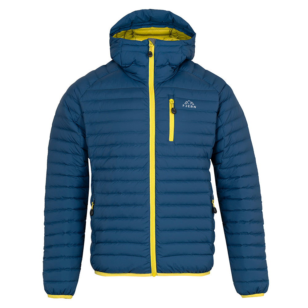 Fjern Mens Aktiv II Down Hooded Jacket (Poseidon/Citrus)