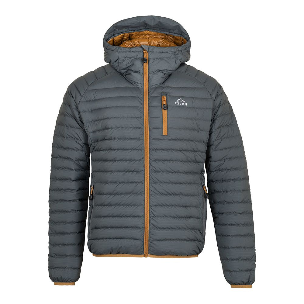 Fjern Mens Aktiv II Down Hooded Jacket (Urban Chic/Mustard)