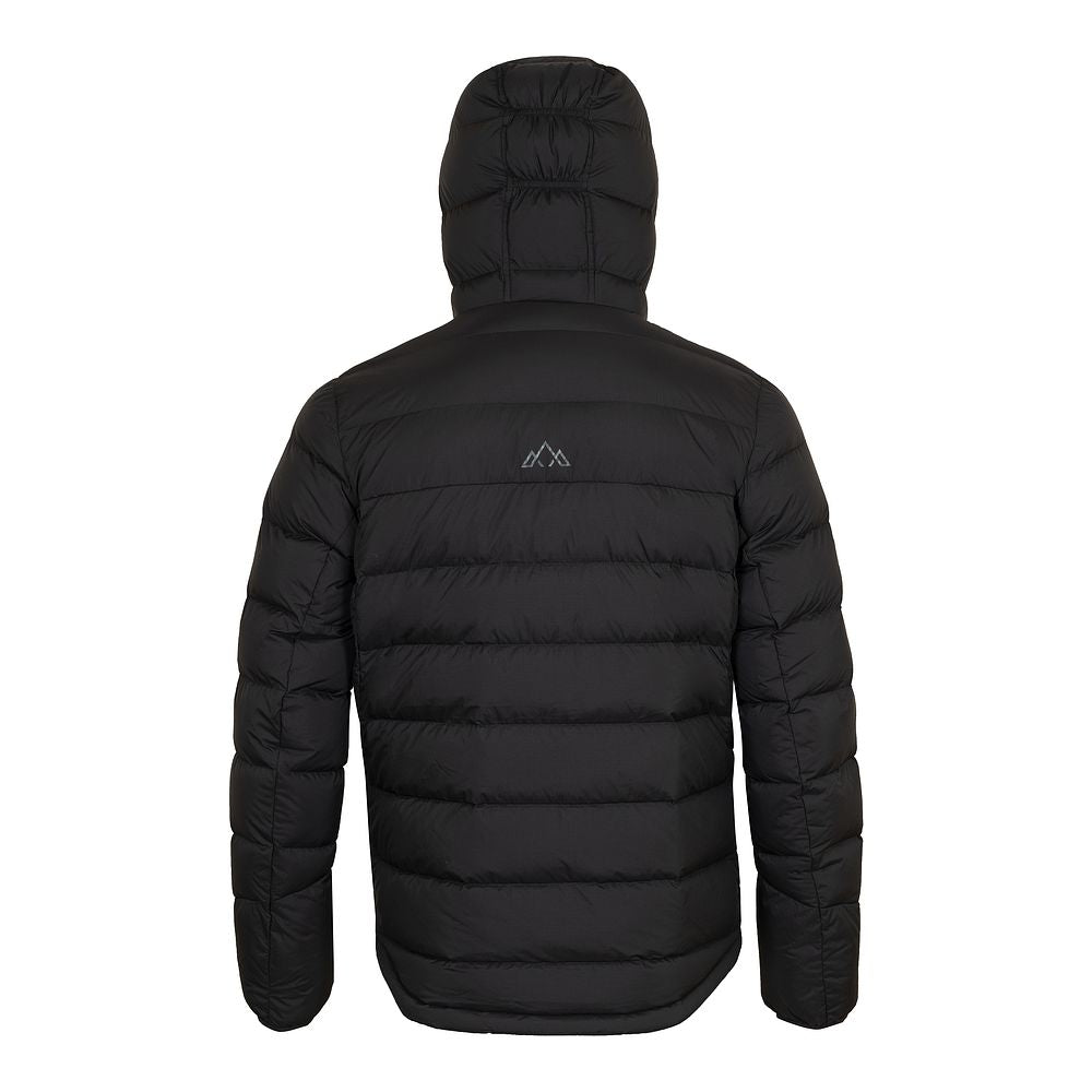 Fjern Mens Arktis III Down Hooded Jacket (Black/Charcoal)