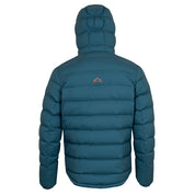 Fjern Mens Arktis III Down Hooded Jacket (Petrol/Orange)