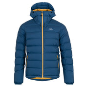 Fjern Mens Arktis III Down Hooded Jacket (Poseidon/Harvest Gold)