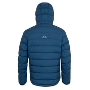 Fjern Mens Arktis III Down Hooded Jacket (Poseidon/Harvest Gold)