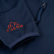 Fjern Mens Bresprekk II Full Zip Grid Pullover (Navy/Rust)