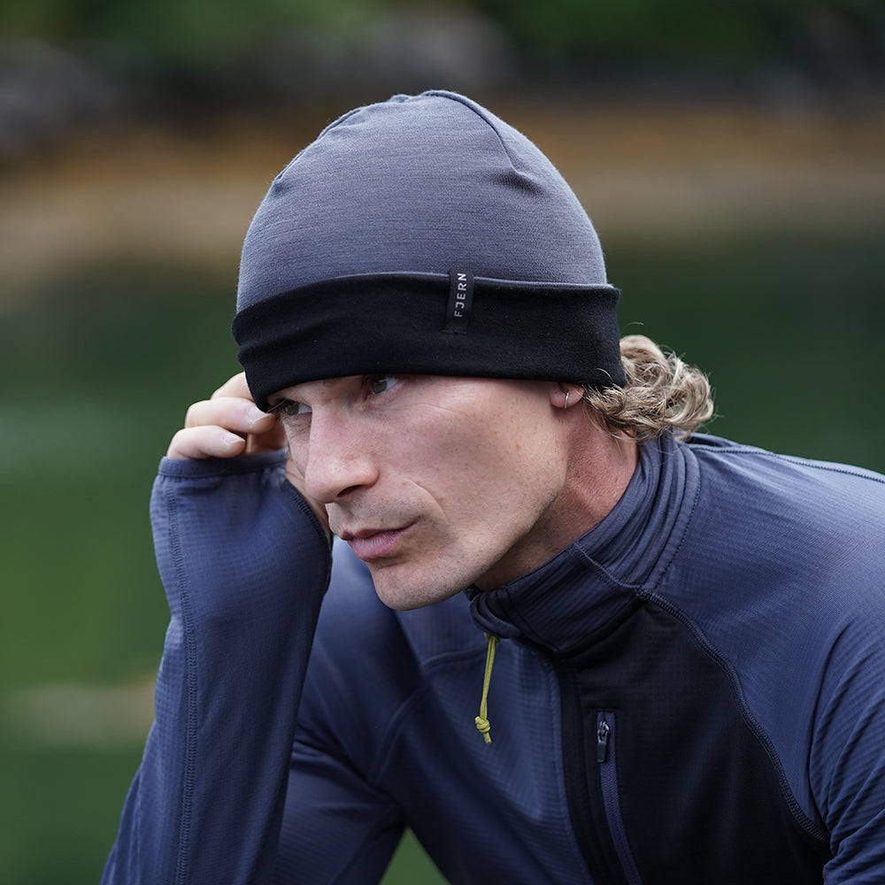 Fjern Mens Bresprekk II Full Zip Grid Pullover (Storm/Black)