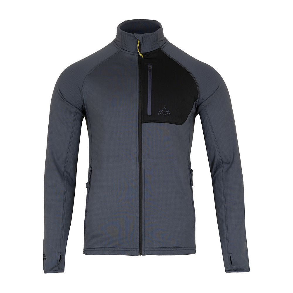 Fjern Mens Bresprekk II Full Zip Grid Pullover (Storm/Black)
