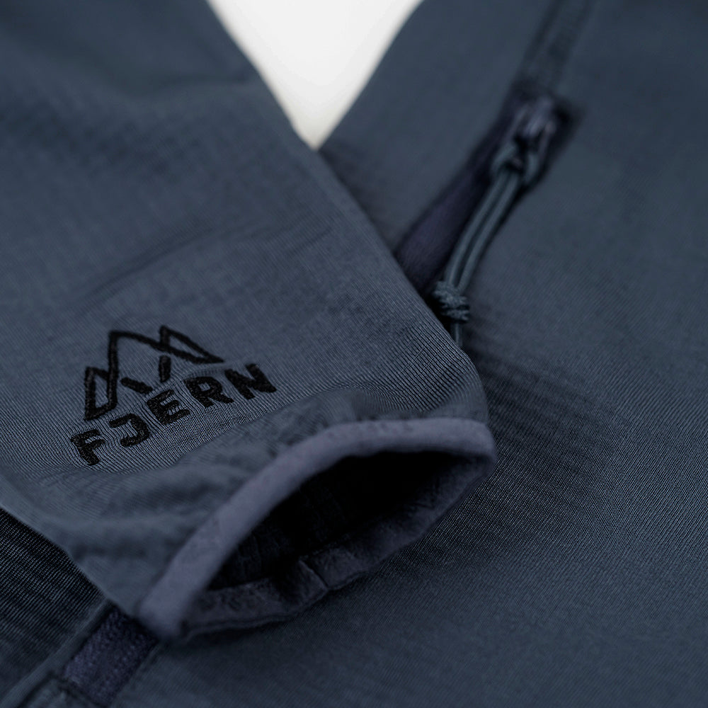 Fjern Mens Bresprekk II Full Zip Grid Pullover (Storm/Black)
