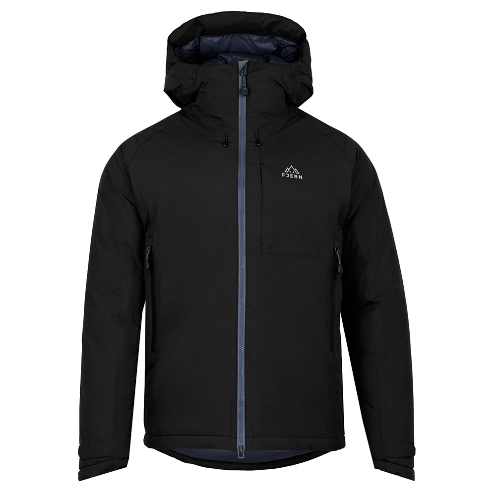 Mens Eldfjall Waterproof Down Jacket (Black/Storm) – Fjern Mens Eldfjall Waterproof Down Jacket (Black/Storm) – Fjern