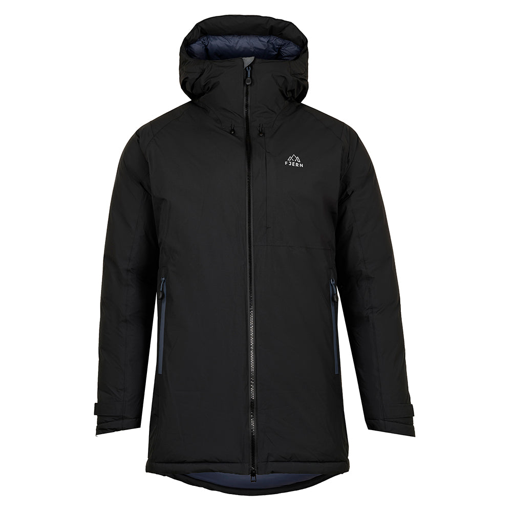 Mens Eldfjall Waterproof Down Parka (Black/Storm) – Fjern