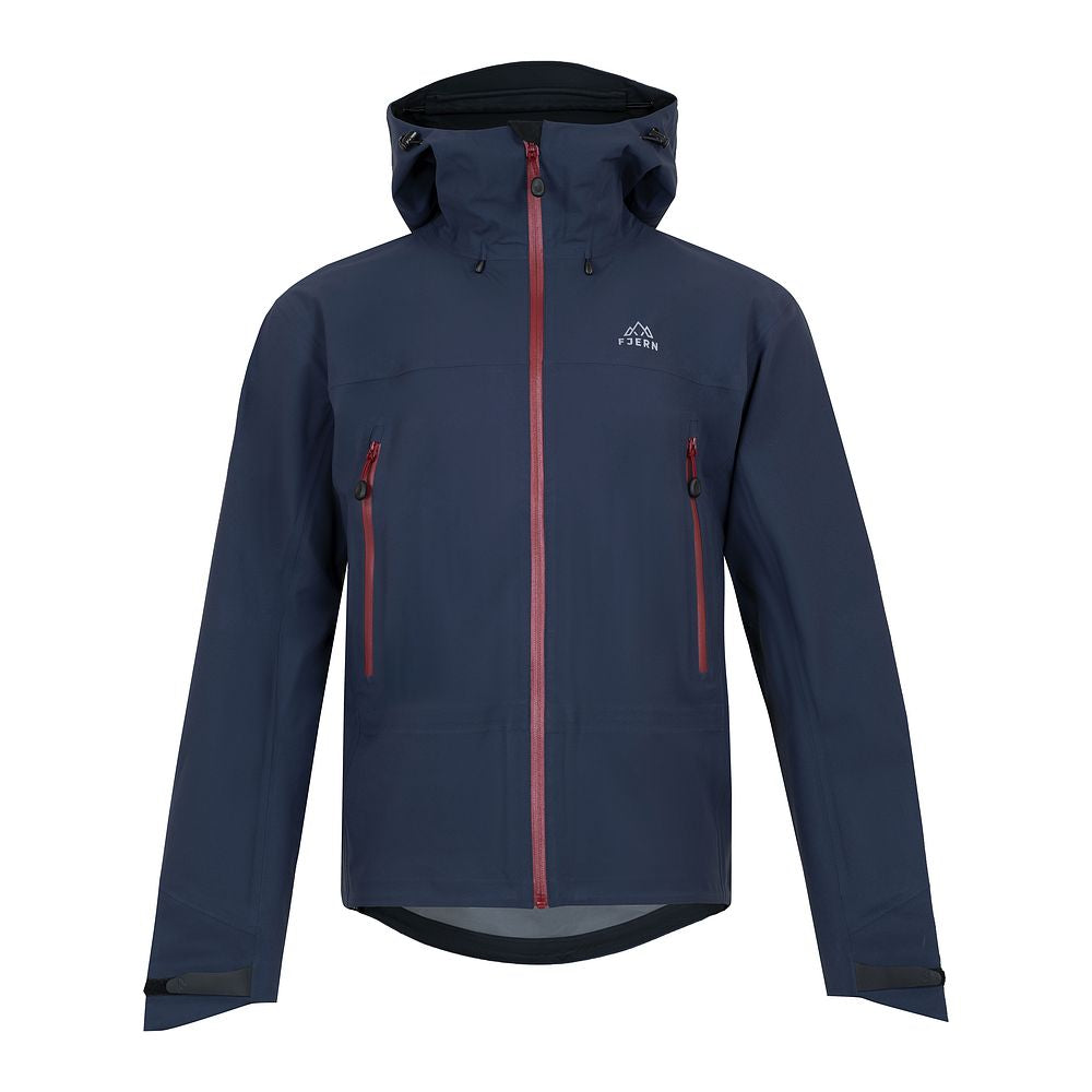 Fjern Mens Orkan II Waterproof Shell Jacket (Navy/Rust)