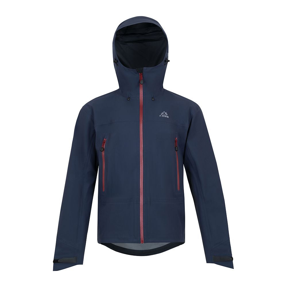 Fjern Mens Orkan II Waterproof Shell Jacket (Navy/Rust)