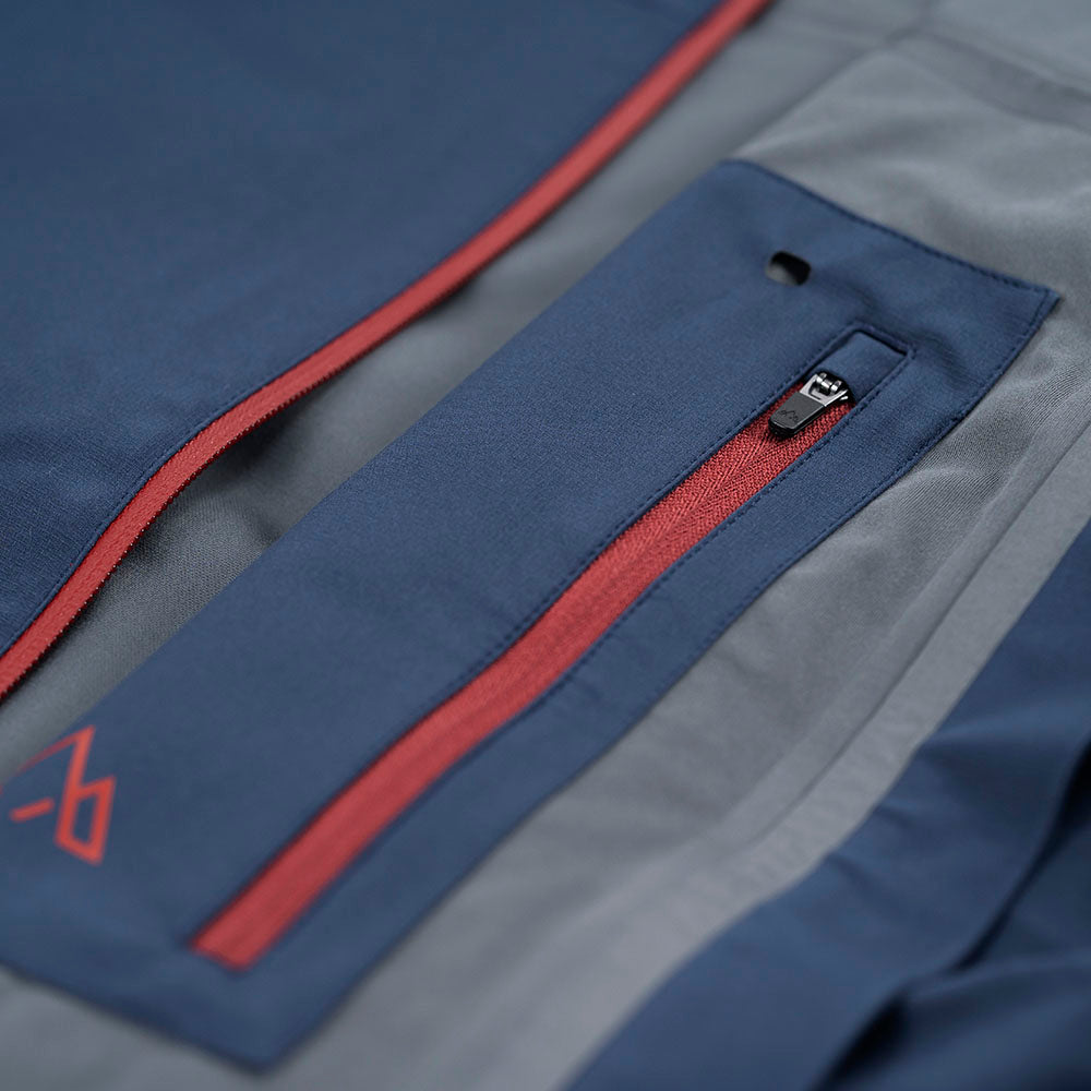 Fjern Mens Orkan II Waterproof Shell Jacket (Navy/Rust)