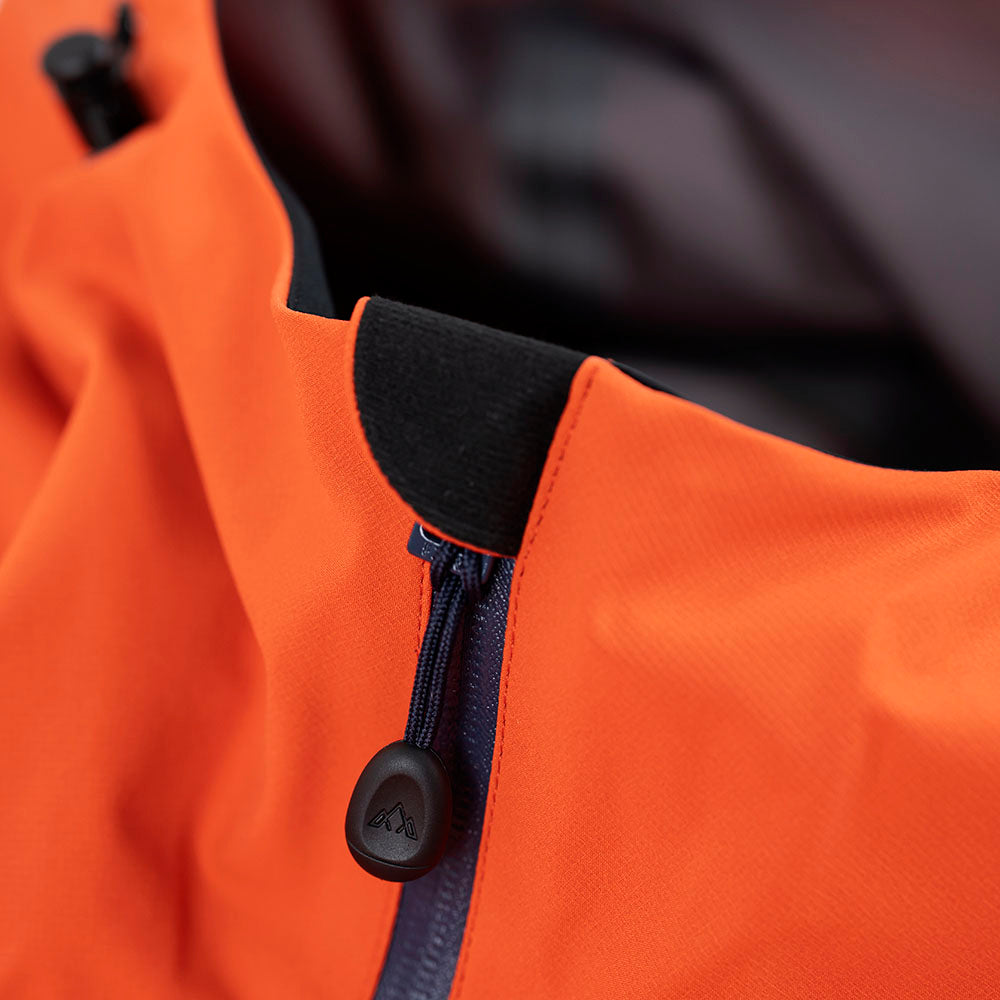Fjern Mens Orkan II Waterproof Shell Jacket (Orange/Navy)