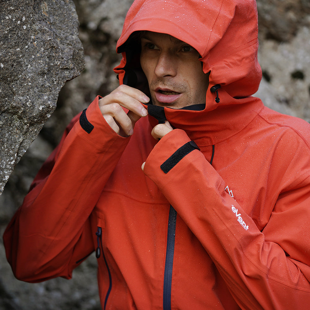 Fjern Mens Orkan II Waterproof Shell Jacket (Orange/Navy)