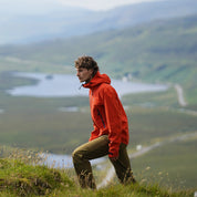Fjern Mens Orkan II Waterproof Shell Jacket (Orange/Navy)