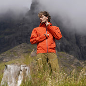 Fjern Mens Orkan II Waterproof Shell Jacket (Orange/Navy)