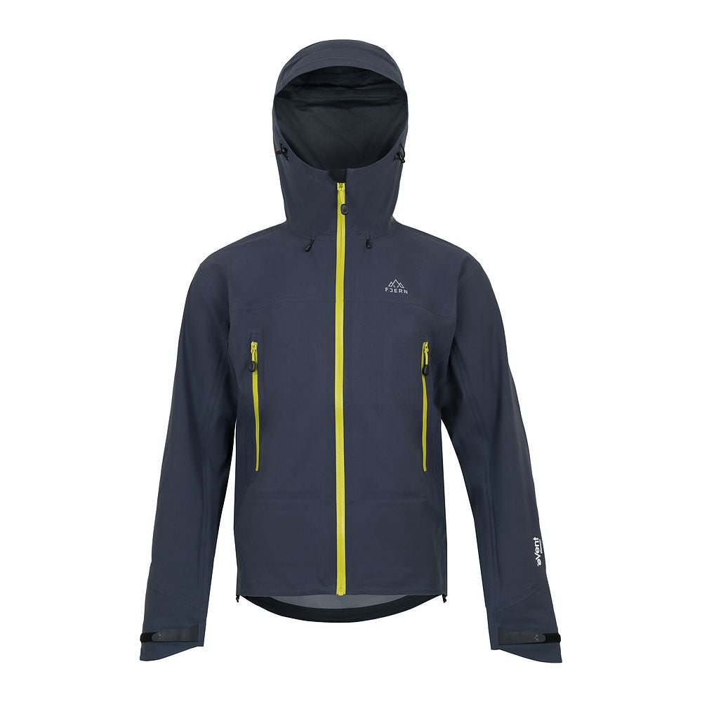 Fjern Mens Orkan II Waterproof Shell Jacket (Storm/Lime)