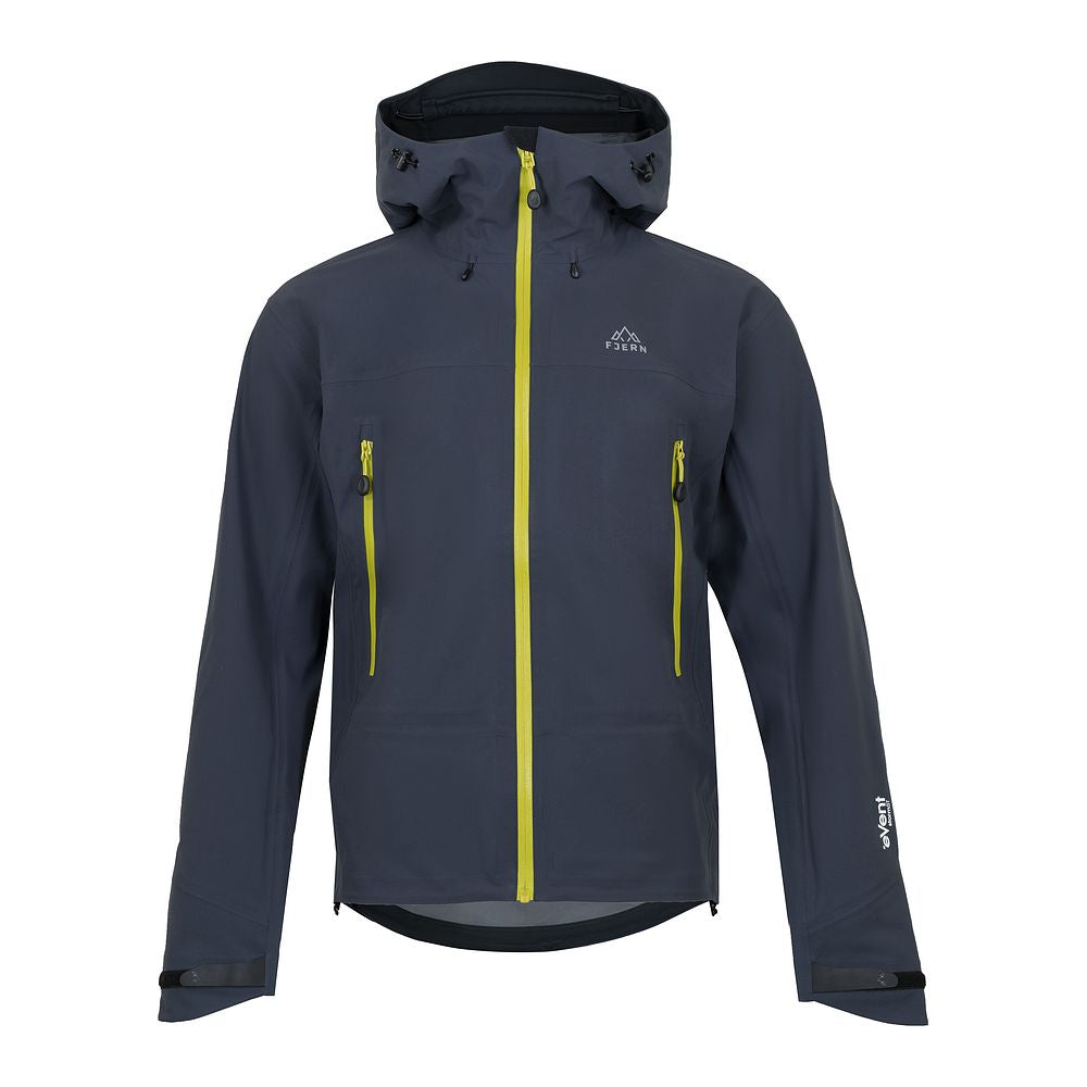 Fjern Mens Orkan II Waterproof Shell Jacket (Storm/Lime)