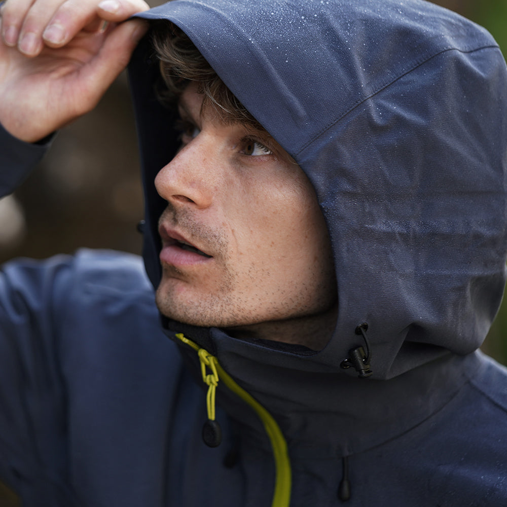 Fjern Mens Orkan II Waterproof Shell Jacket (Storm/Lime)