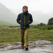Fjern Mens Orkan II Waterproof Shell Jacket (Storm/Lime)