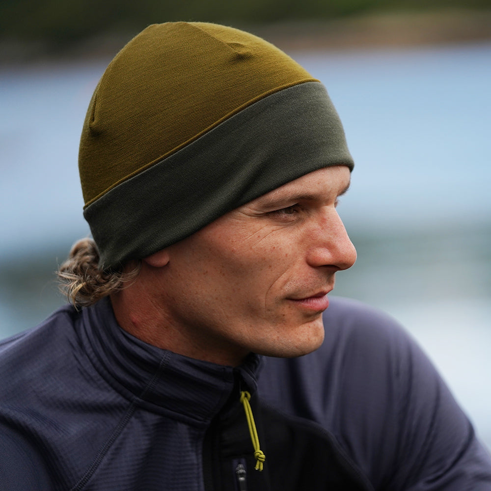 Varmere Merino Blend Beanie (Moss/Forest)