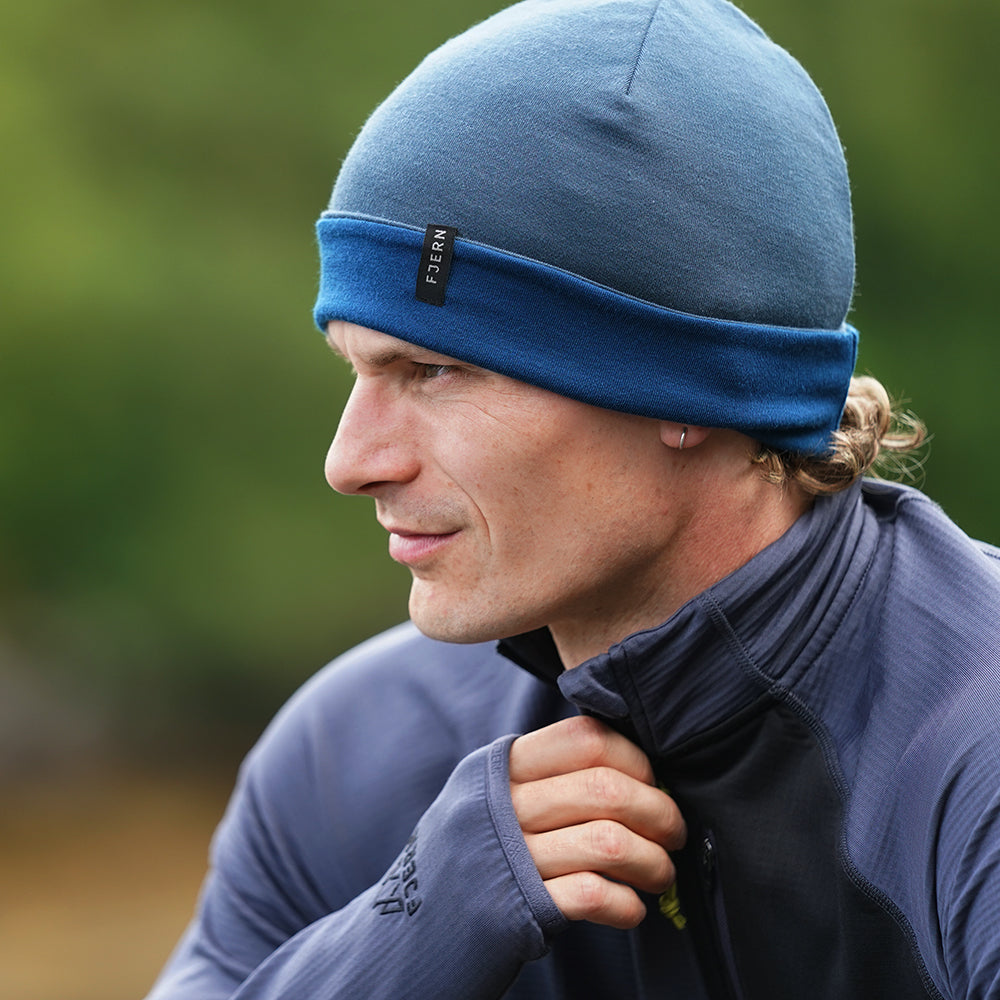 Varmere Merino Blend Beanie (Orion Blue/Poseidon)