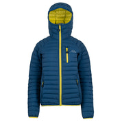 Fjern Womens Aktiv II Down Hooded Jacket (Poseidon/Citrus)
