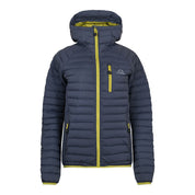 Fjern Womens Aktiv II Down Hooded Jacket (Storm Grey/Lime)