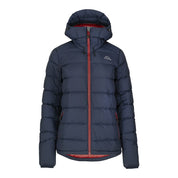 Fjern Womens Arktis III Down Hooded Jacket (Navy/Rust)