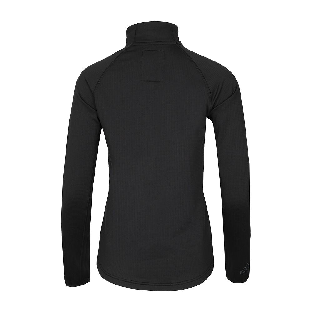 Fjern Womens Bresprekk II Half Zip Grid Pullover (Black/Storm)