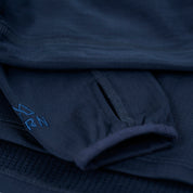 Fjern Womens Bresprekk II Half Zip Grid Pullover (Navy/Poseidon)