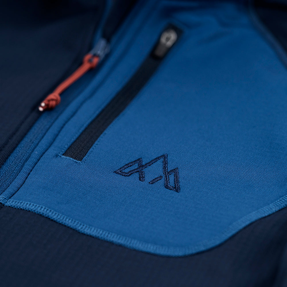 Fjern Womens Bresprekk II Half Zip Grid Pullover (Navy/Poseidon)