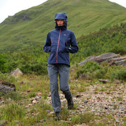 Fjern Womens Orkan II Waterproof Shell Jacket (Navy/Rust)