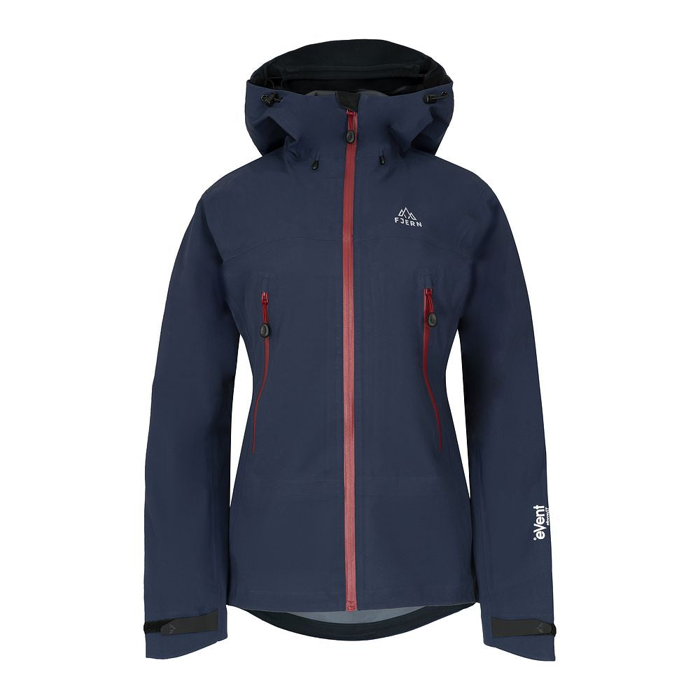 Fjern Womens Orkan II Waterproof Shell Jacket (Navy/Rust)