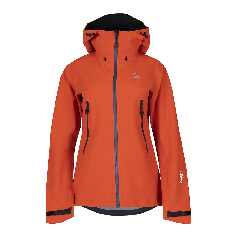Fjern Womens Orkan II Waterproof Shell Jacket (Orange/Navy)