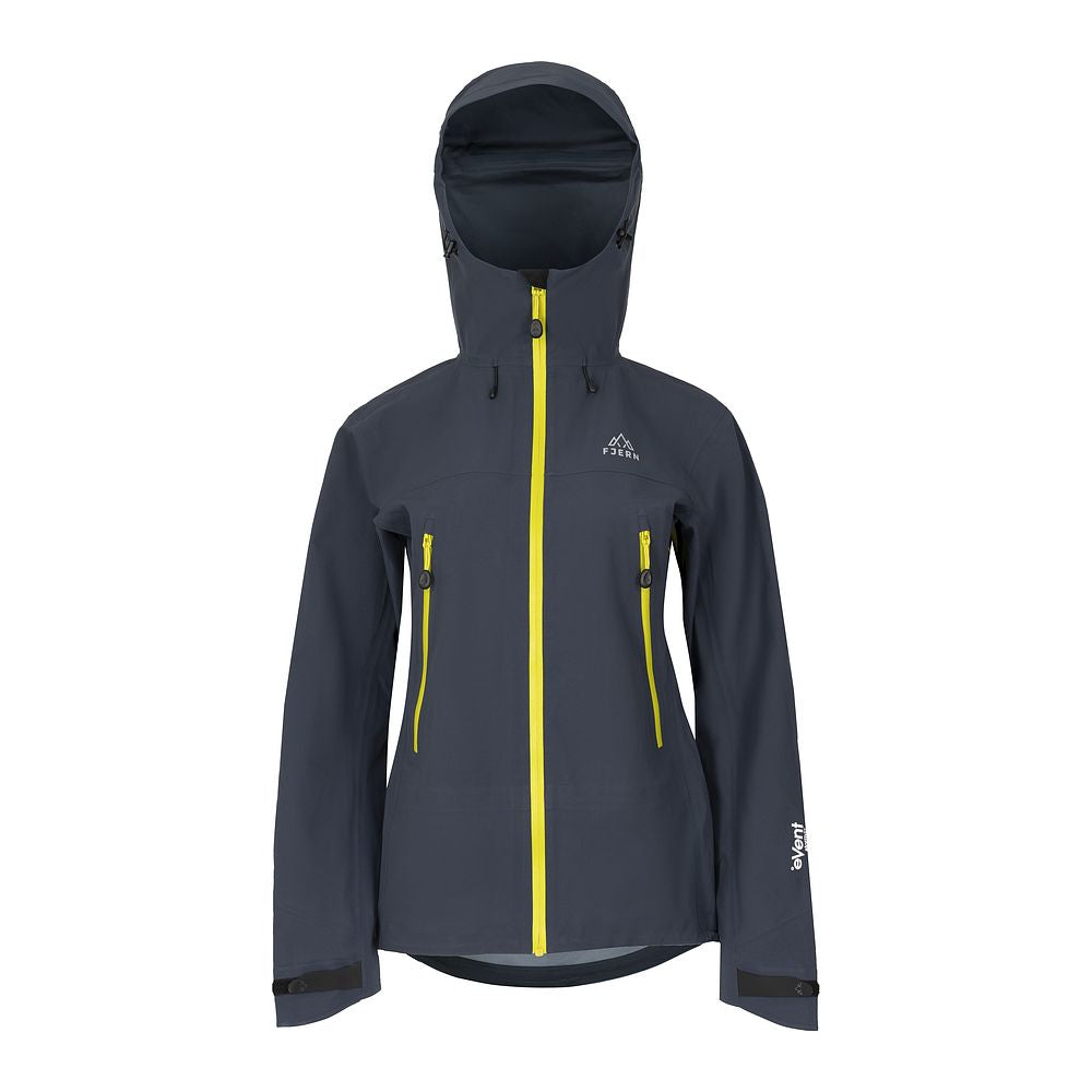 Fjern Womens Orkan II Waterproof Shell Jacket (Storm/Lime)