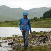 Fjern Womens Orkan II Waterproof Shell Jacket (Teal/Orange)