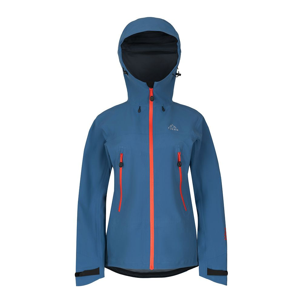 Fjern Womens Orkan II Waterproof Shell Jacket (Teal/Orange)