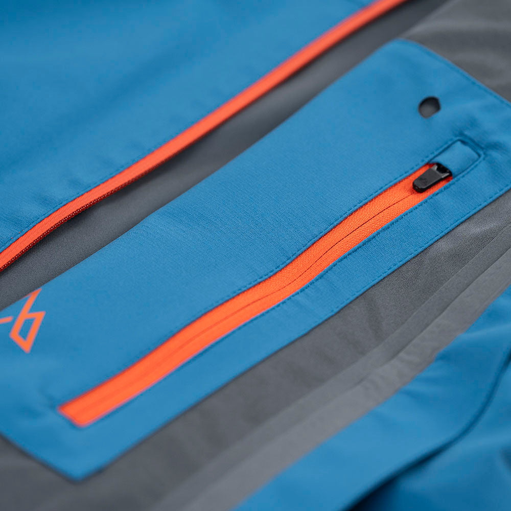 Fjern Womens Orkan II Waterproof Shell Jacket (Teal/Orange)