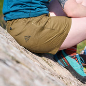 Fjern Womens Tonehøyde Climbing Shorts (Moss)