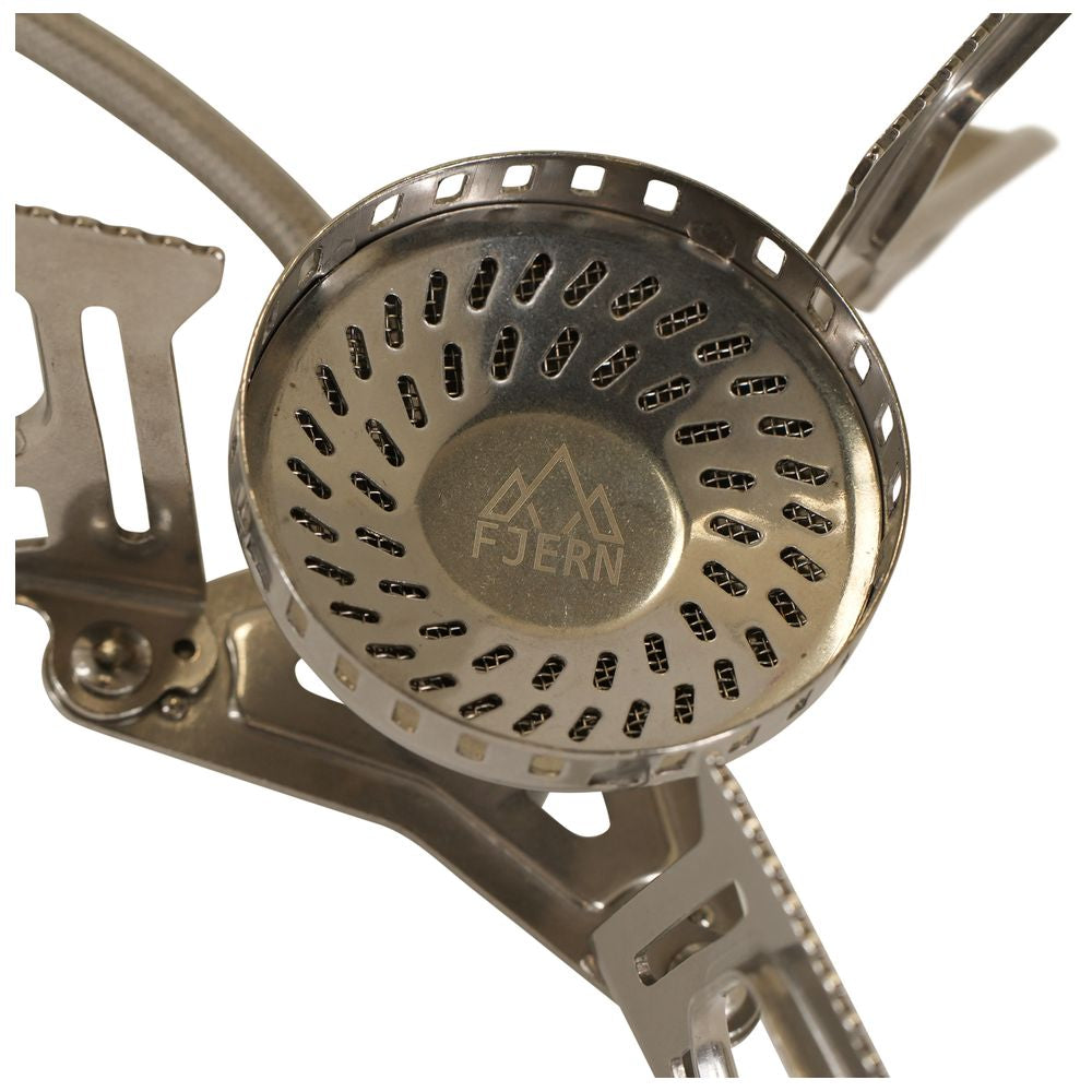 Fjern - Brenner High Power Stove (Silver) | Outdoor cooking has never been easier with our high-power remote gas canister stove, designed for colder temperatures and faster boiling times