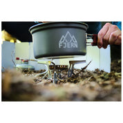 Fjern - Brenner High Power Stove (Silver) | Outdoor cooking has never been easier with our high-power remote gas canister stove, designed for colder temperatures and faster boiling times