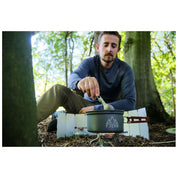 Fjern - Fjork Titanium Forked Spoon (Silver) | Discover the ultimate outdoor dining companion – our lightweight titanium foldable Fjork, a handy forked spoon that easily fits in your pocket or camping mug for meals on the go