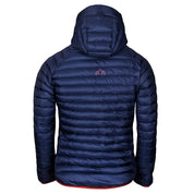 Fjern - Mens Aktiv Down Hooded Jacket (Navy/Rust) | Venture further with the Aktiv, a versatile and lightweight insulated layer that offers exceptional warmth in a compact package