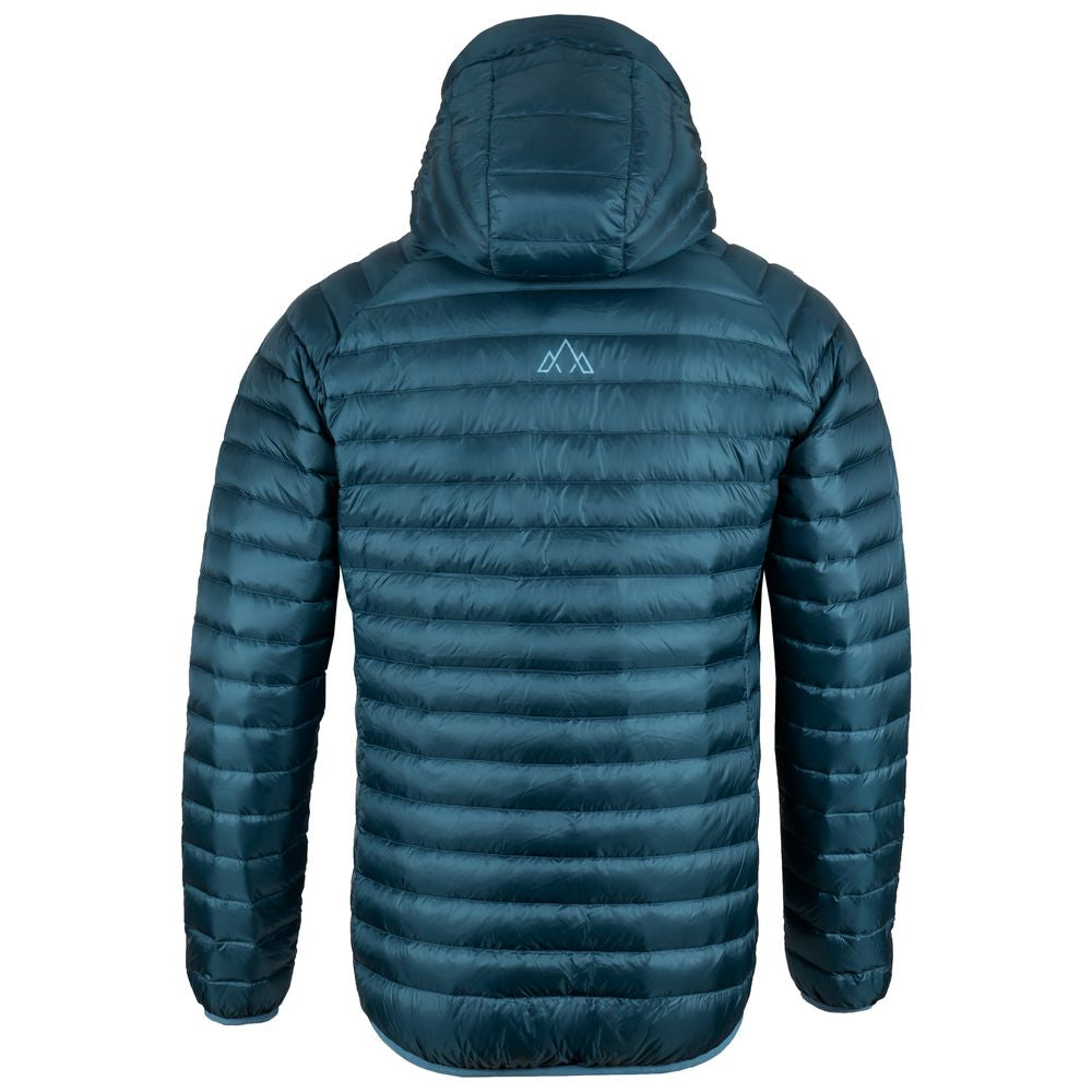 Fjern - Mens Aktiv Down Hooded Jacket (Petrol/Arctic Blue) | Venture further with the Aktiv, a versatile and lightweight insulated layer that offers exceptional warmth in a compact package