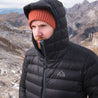 Fjern - Mens Arktis II Down Hooded Jacket (Black/Charcoal) | The Arktis is an incredibly versatile insulated layer that stands strong in brutal conditions
