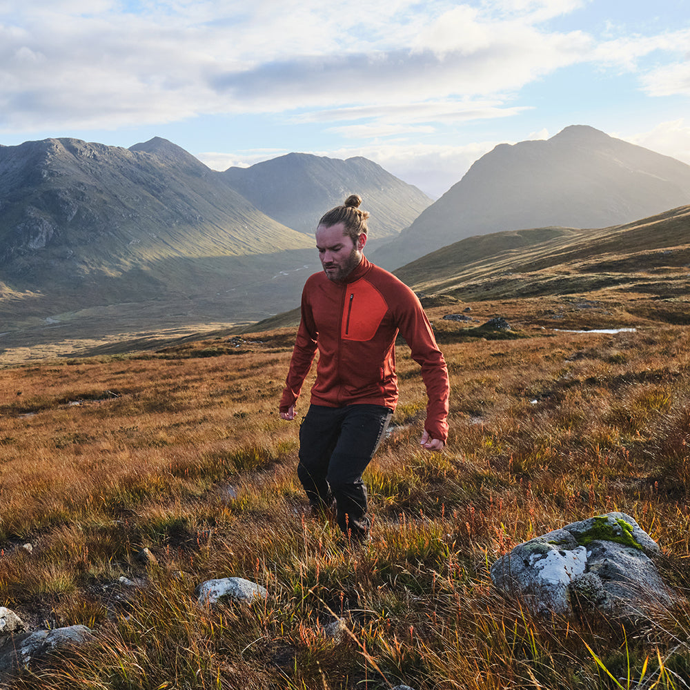 Orange) | Designed for the unpredictable alpine conditions, the Bresprekk features Thermal Stretch Grid Fleece that offers exceptional warmth, breathability, and a comfortable fit